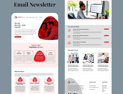 Email Newsletter Template adobe photoshop adobe xd communication email email design email news letter email newsletter template email tem graphics information letter marketing news newsletter office promotions ui unique email templates