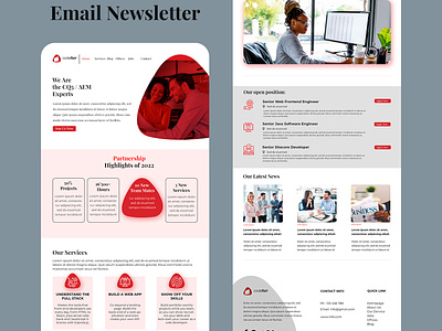 Email Newsletter Template adobe photoshop adobe xd communication email email design email news letter email newsletter template email tem graphics information letter marketing news newsletter office promotions ui unique email templates