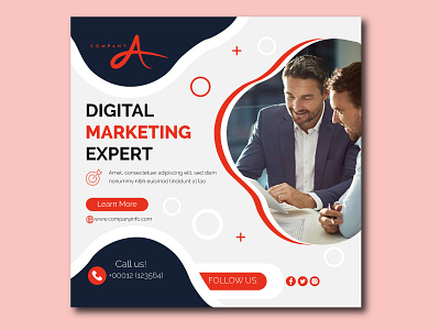 Banner corporate post digital marketing agency graphic design marketing media marketing online marketing social marketing social media post social post web banner