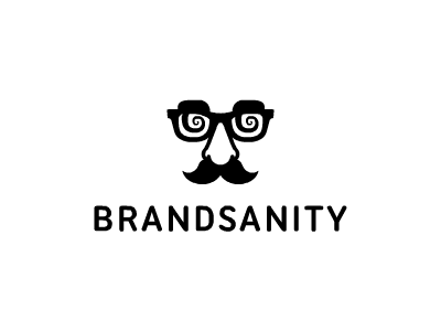 Brandsanity brand brandsanity disguise eyes glasses logo moustache nose sanity tash