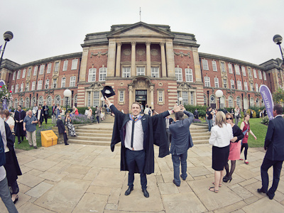 Graduation! cap gown graduation leeds university