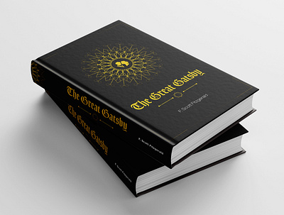 The great gatsby black book cover book cover design book cover mockup concept design cover art cover design creative design crime deisgn illustration suspense