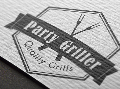 Party Griller Logo branding design illustration logo logodesign vector vintage