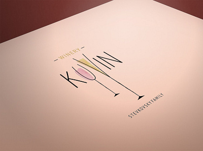 kUVINlOGO branding design illustration illustrator logo logodesign logos minimal vector wine winery