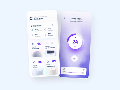 Smart Home Mobile Apps 2.0 animation app app design clean controller ios minimal mobile mobile app mobile app design mobile design mobile ui playoff protopie prototype smart home smarthome ui design