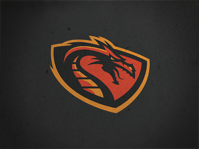 Dragons beast dragon football logo mythology sports