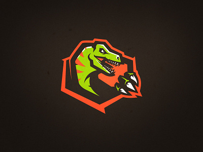 Raptor II basketball dino dinosaur football hockey jurassic park logo raptor reptile sports