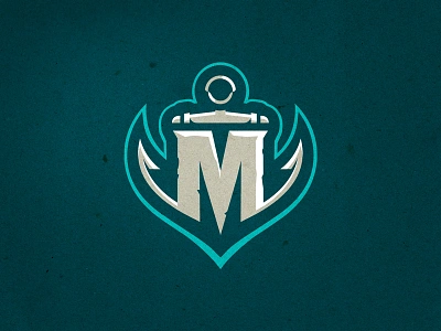 Miami Marauders - Alternate anchor logo m miami nautical naval pirate sailing sea sports logo