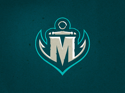 Miami Marauders - Alternate anchor logo m miami nautical naval pirate sailing sea sports logo