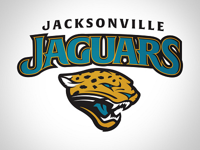 Jacksonville Jaguars Primary Logo cat logo nfl sports teal type