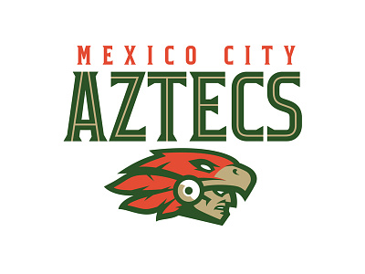 Mexico City Aztecs aztec esports football logo mayan mexico sports logo