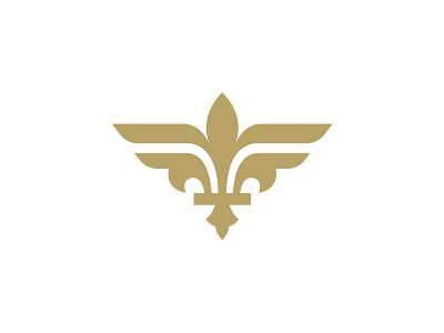 Paris Ailerons "Fleur de Wing" logo aviation bird fleur de lis france french planes sports sports logo wings