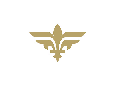 Paris Ailerons "Fleur de Wing" logo aviation bird fleur de lis france french planes sports sports logo wings