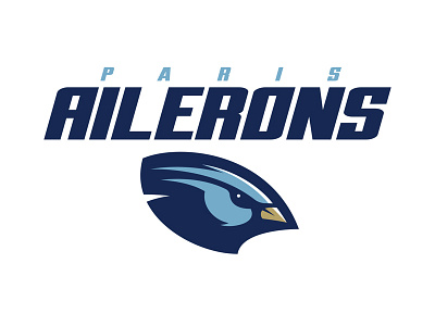 Paris Ailerons bird esports football france logo paris sports logo