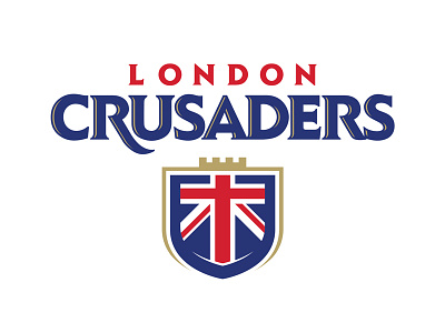 London Crusaders crest england football football logo crown london shield sports sports logo union jack