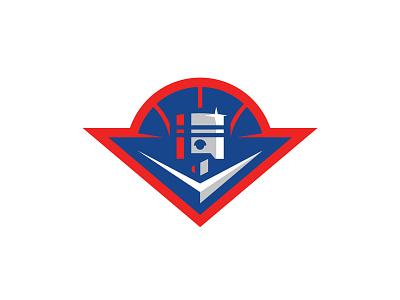 Pistons basketball cars chrome detroit hot rods illustration logo piston sports sports logo v8