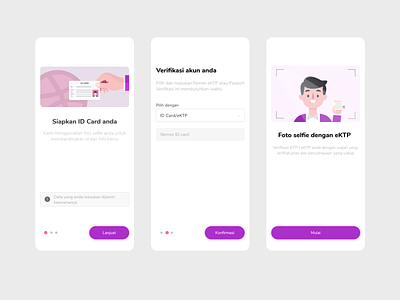 Micro Interact KYC Verify adobe xd android app android ui branding flat illustration interace interaction design kyc logo micro interaction ui ux