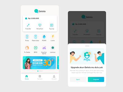 Redesign Qelola apps adobe xd android android app android app development android ui branding flat illustration interace interaction design ios ui ux