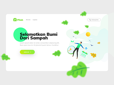 landing page adobe xd android app android ui bluer branding design green interace interaction design ios leaf ohhstudioindonesia onehourhappiness onehourhappinessindonesia onehourhappinessstudio onehourhappinessstudioindonesia ui ui ux