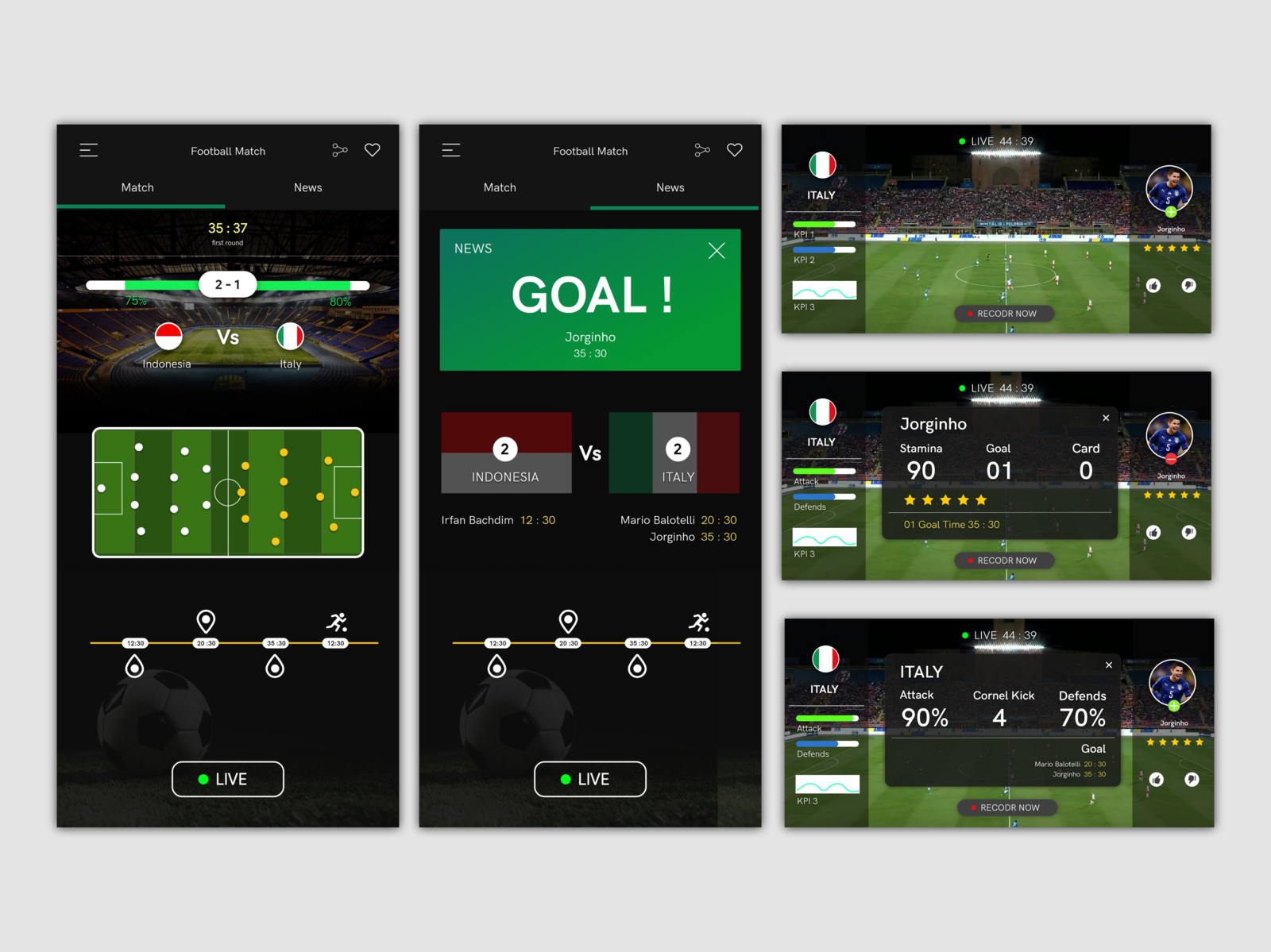 Green un football app