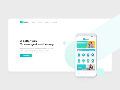 Clean web design for Qelola 2020 trend android app branding clean ui illustration interace logo simple design typography ui ui ux web webdesign website design