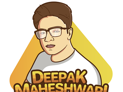 Deepak Maheshwari Caricature branding businesscard caricature design flat icon logo typography vector