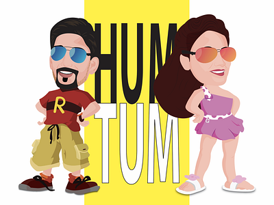 Hum Tum Caricature