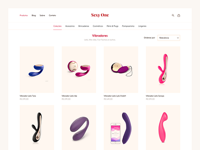 Sexy One – Category page category ecommerce erotic minimalist one products sex sexy store toys