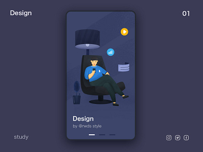 study icon illustration 插图 设计