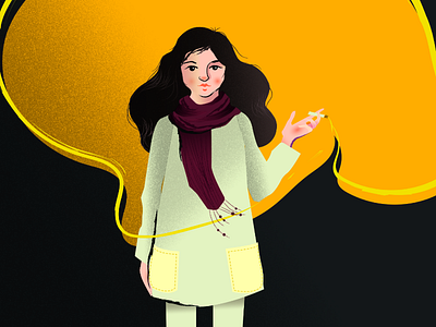 Girl with cigarette cigarette girl illustration vector