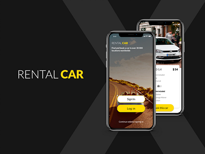 Rental Car Application e commerce invision mobile app mobile app design sketch xamarin zeplin