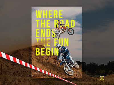 Off-Road Motorbike Poster