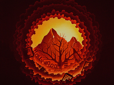 An Anthropogenic Apocalypse art awareness climate climate change concept craft design solution digital illustration drawing handmade illustration lasercut light box paper art poster