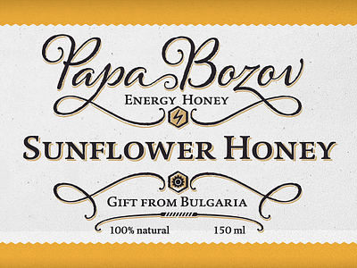 Out of the comfort zone design honey label package kateliev typeface