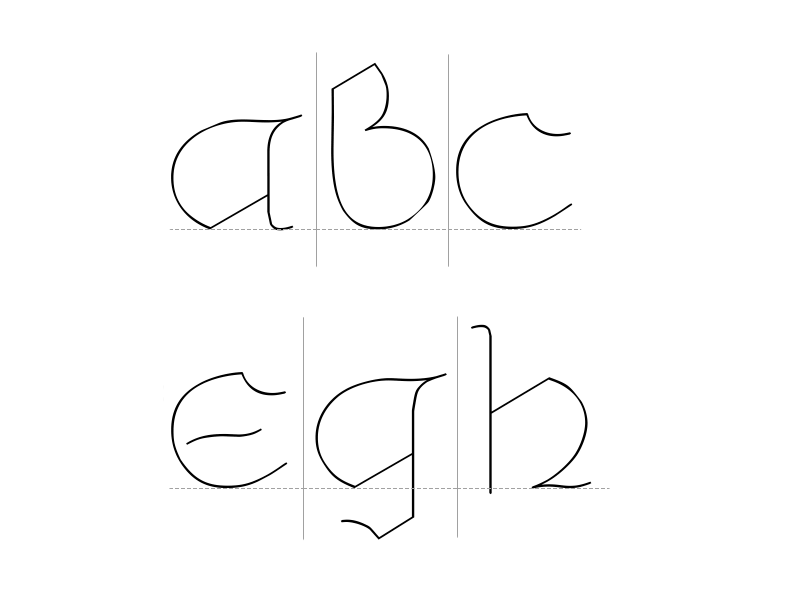Parametric Kaloyan cyrillic font glyph kateliev type design type family typeface