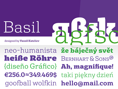 Basil Slab - Latin basil bulgarian cyrillic humanist kateliev serif slab serif type design typeface