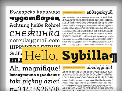 In progress - Sybilla type specimen poster bulgarian cyrillic kateliev poster slab serif typeface