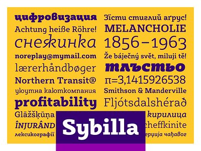 Sybilla - Humanist slab bulgarian cyrillic display egyptian friendy headline humanist kateliev slab serif upright cursive