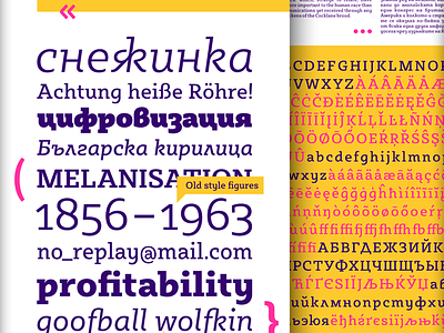 Sybilla on Behance bulgarian cyrillic egyptian font friendy headline humanist kateliev serif slab serif typeface upright cursive