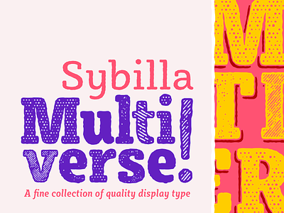Sybilla Multiverse bulgarian cyrillic decorative engraved font hatch humanist illustration kateliev rough slab serif type-design type-family typeface