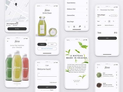 Jusu app concept design systems juice mobile mobile ordering sketch sketch libraries