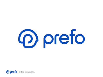 Logo Prefo IT handletter head it logo p prefo