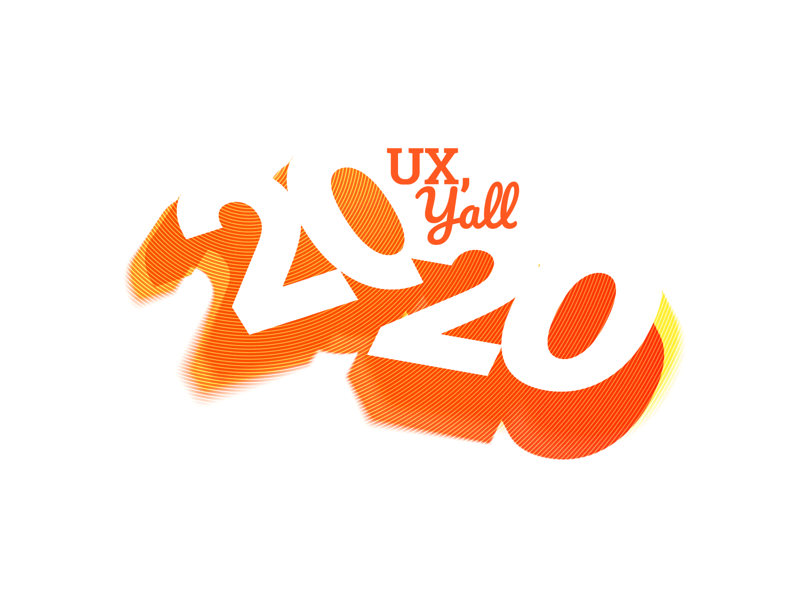 UX Y'all 2020 blur branding conference identity logo