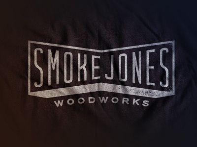 Smoke Jones badge branding logo vintage woodworking