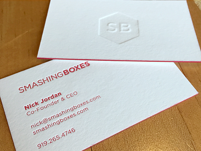 New Business Cards business card card letterpress print