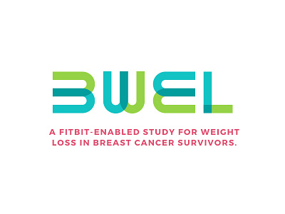 BWEL active branding breast cancer connected devices exercise fitbit health iot logo medical typography weight loss