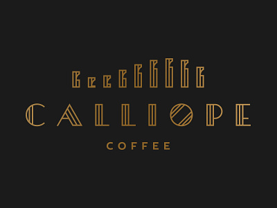 Calliope Coffee branding brass calliope coffee deco durham identity logo pipes whistle