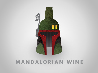 Mandalorian boba fett star wars wine