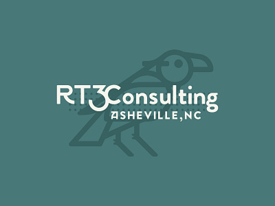 RT3 Logo accounting asheville bookkeeping branding business cards identity logo north carolina raven