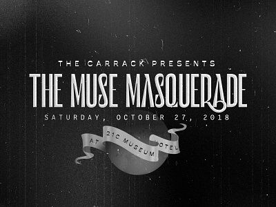 The Muse Masquerade branding bull city durham event iso masquerade murmure poster retro retrofuturism savate type
